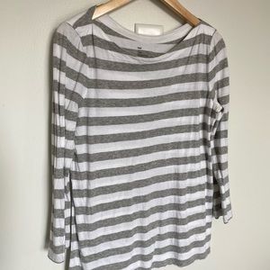 Striped 3/4 Sleeve Shirt